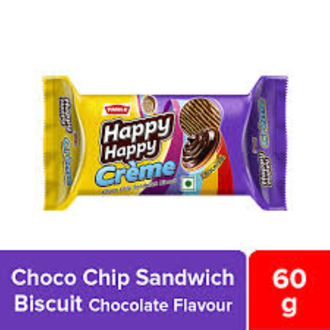 PARLE HAPPY HAPPY DUAL CREAM CHOCO 80G